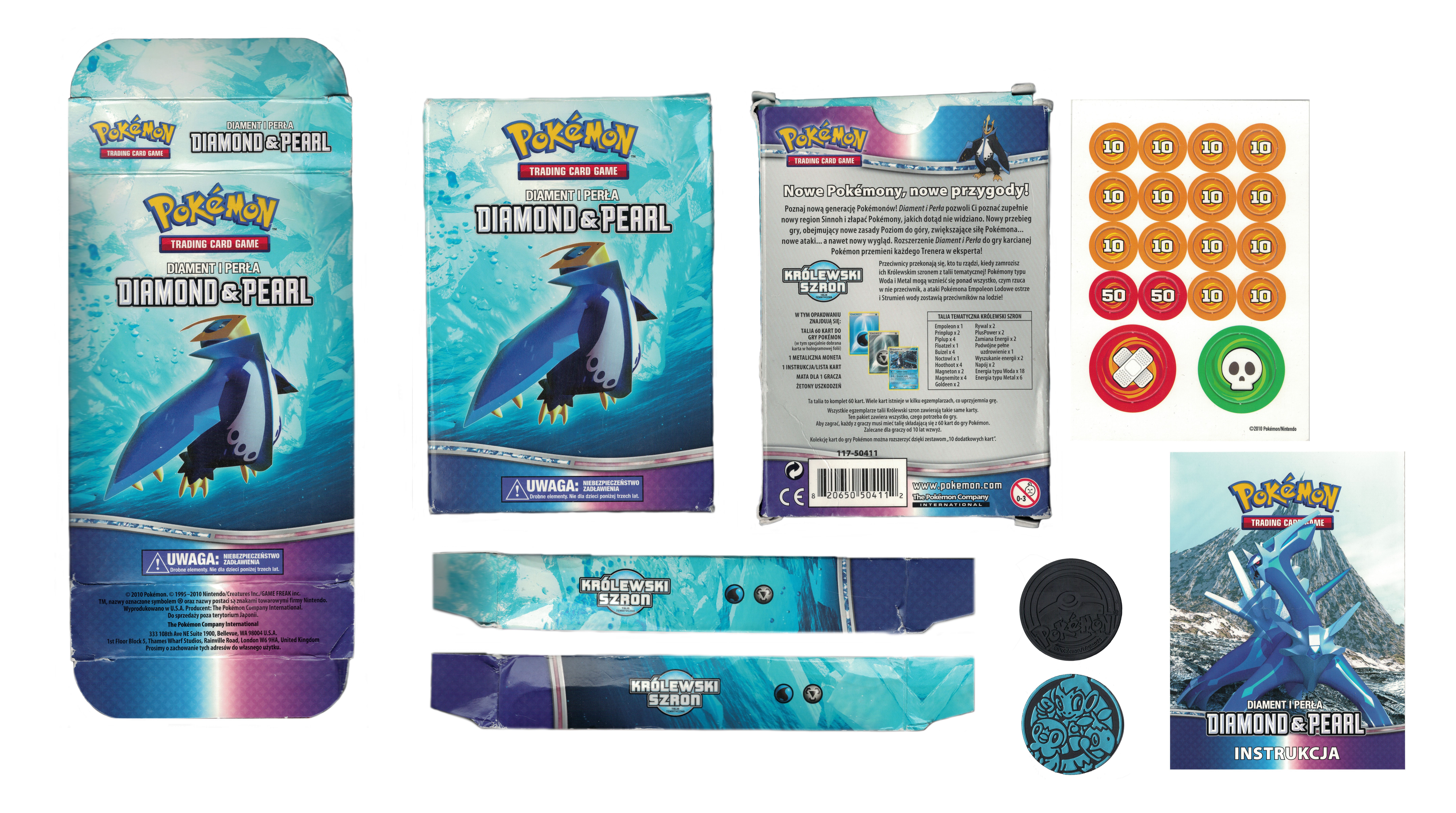 Contents of the Polish Królewski Szron Pokémon TCG deck