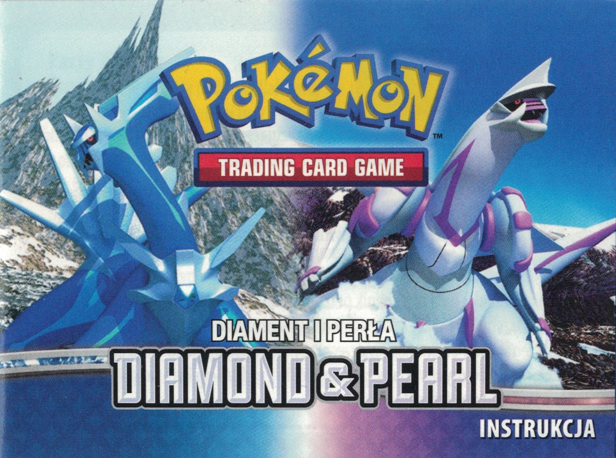 Cover of the Polish Diamond & Pearl Pokémon TCG instruction booklet