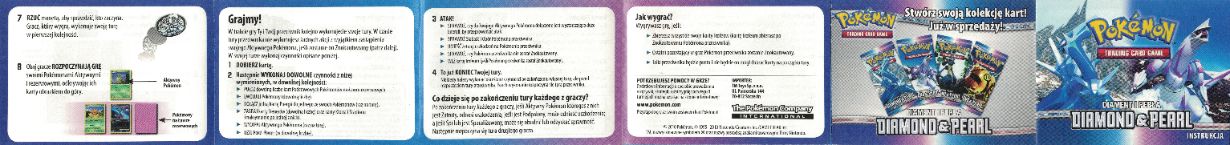 Overview strip showing the second part of the Polish Diamond & Pearl instruction booklet