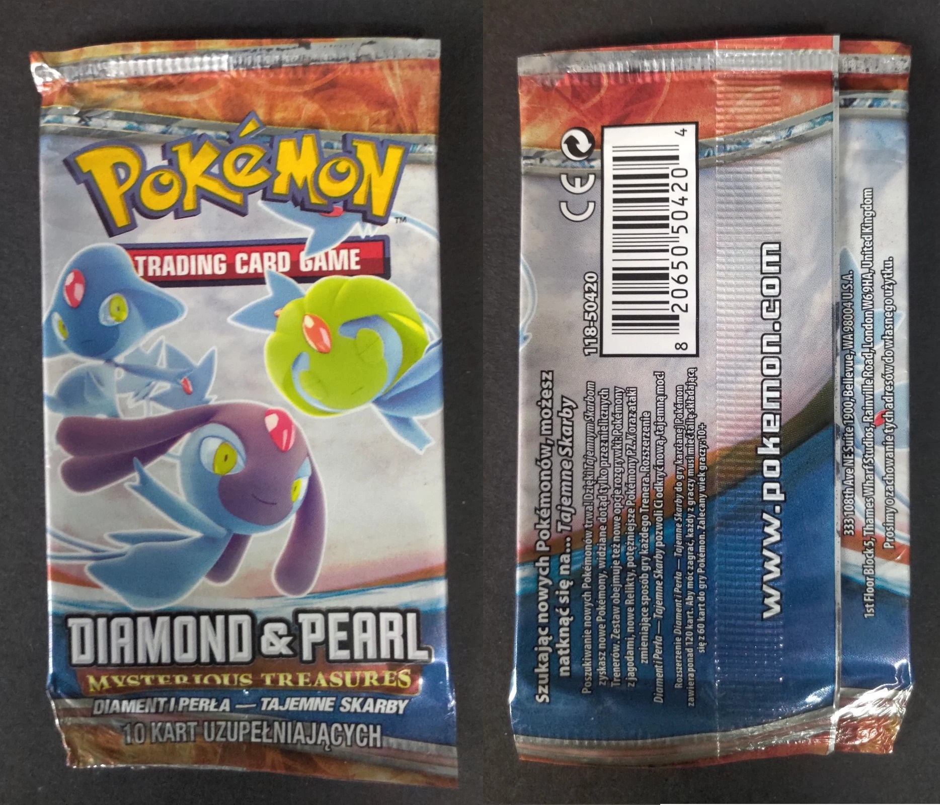 Puste opakowanie Pokémon TCG Tajemne Skarby – 1