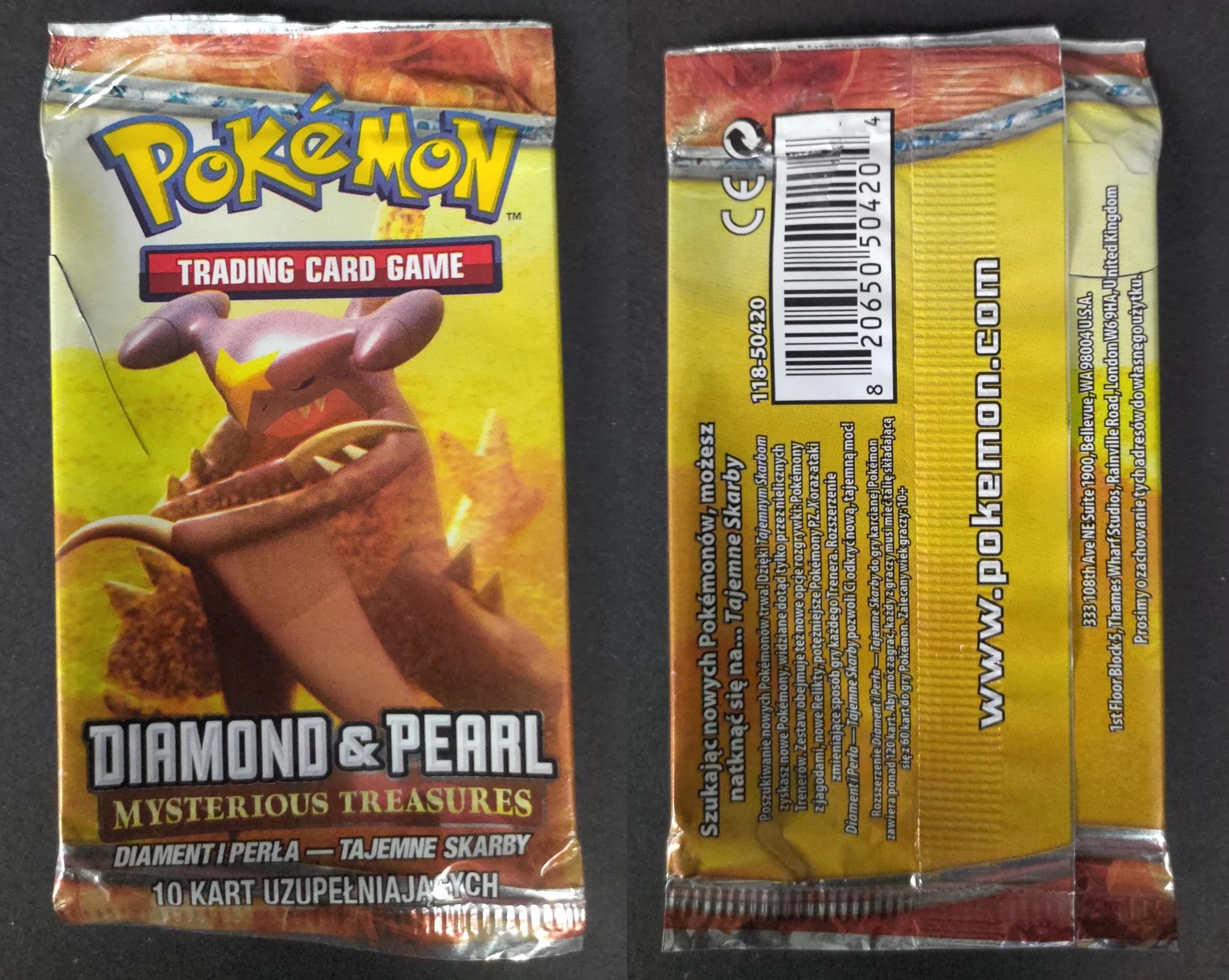 Puste opakowanie Pokémon TCG Tajemne Skarby – 2