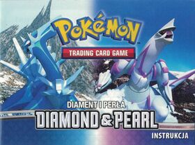 Cover of the Polish Diamond & Pearl Pokémon TCG instruction booklet
